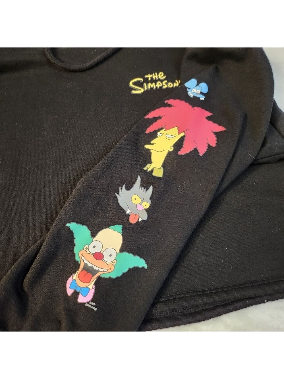 The Simpsons Black Cropped Hoodie - Picture 7 of 7